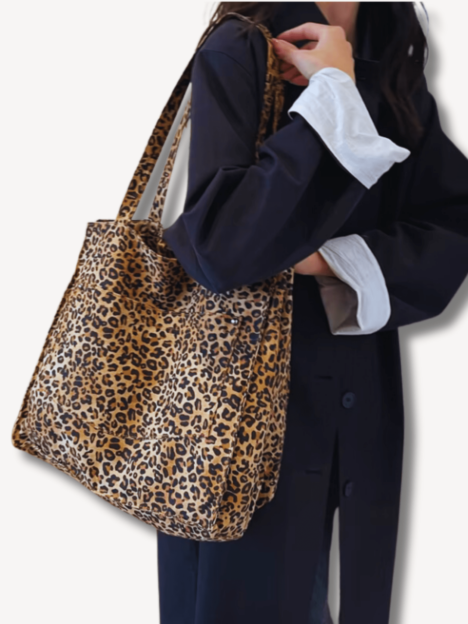 Grote panterprint shopper - Navoir