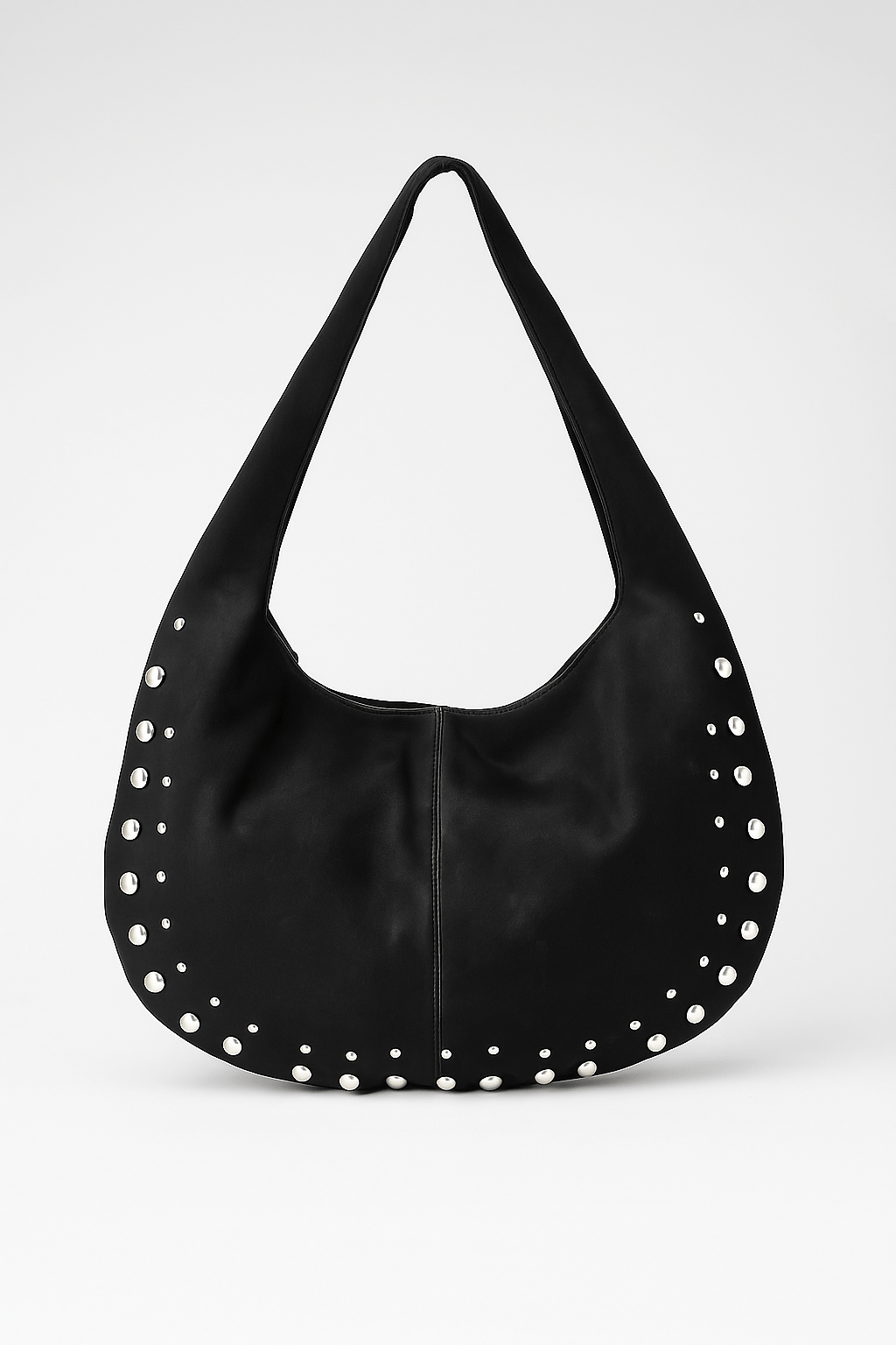 Zwarte schoudertas met studs - Navoir