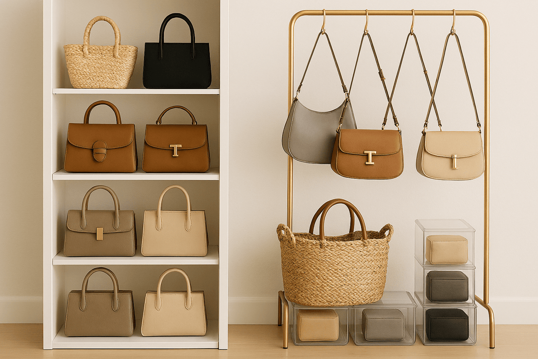 8 manieren om je tassen op te bergen