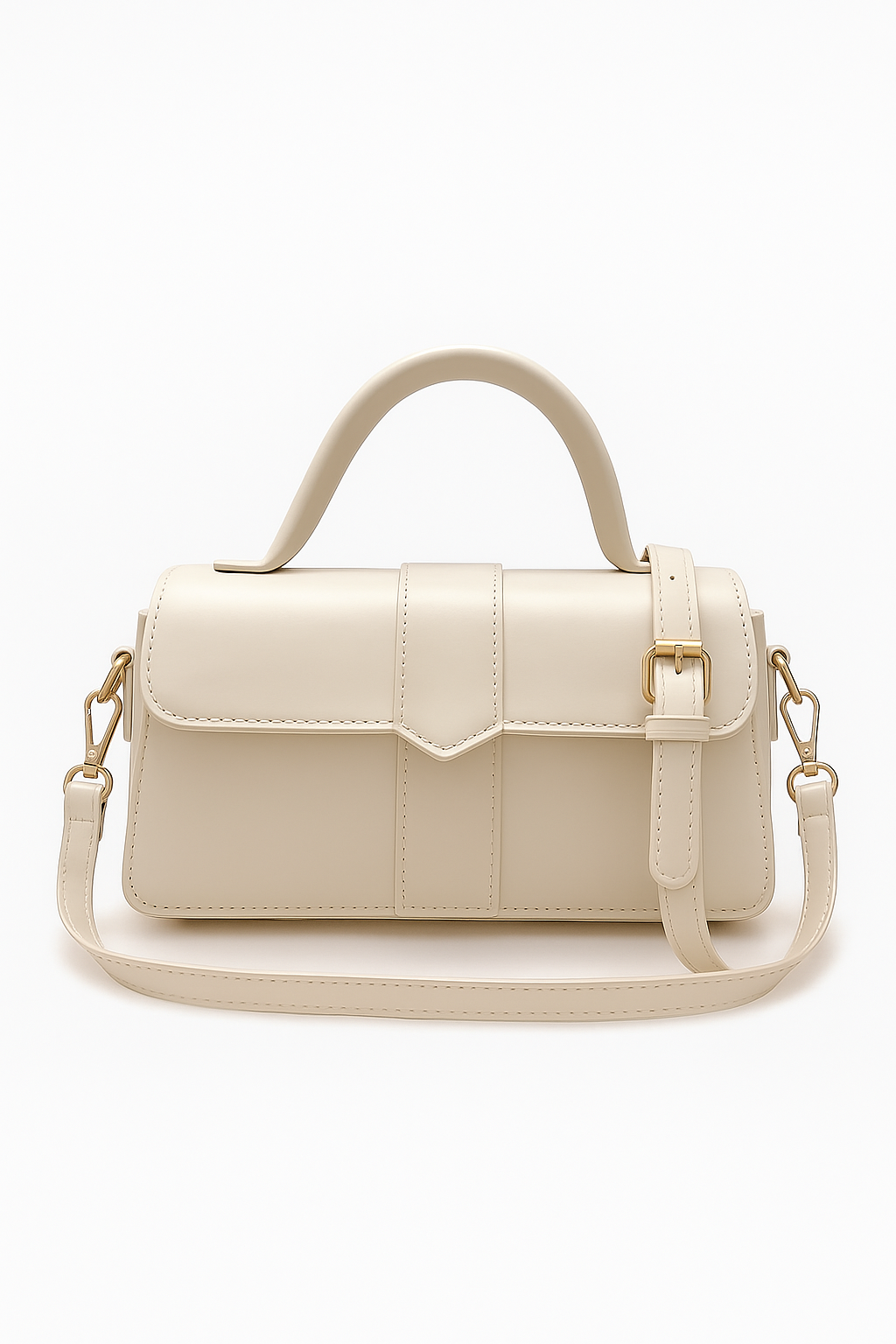 Beige crossbody tas ruim
