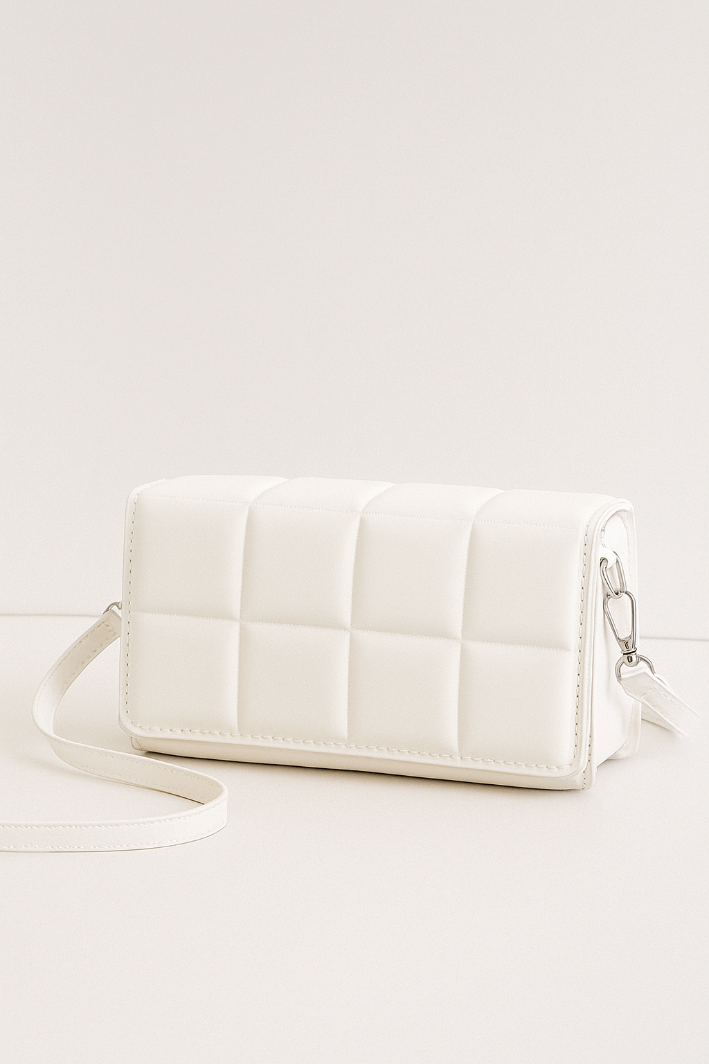 Witte crossbody schoudertas