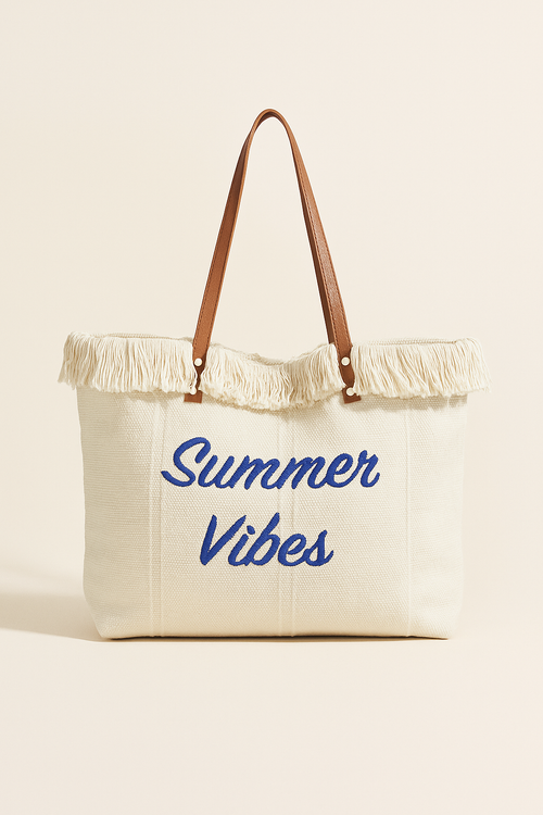Beige Ibiza strandtas