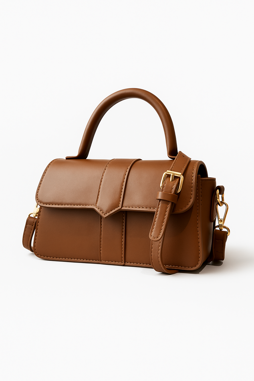 Bruine crossbody tas ruim