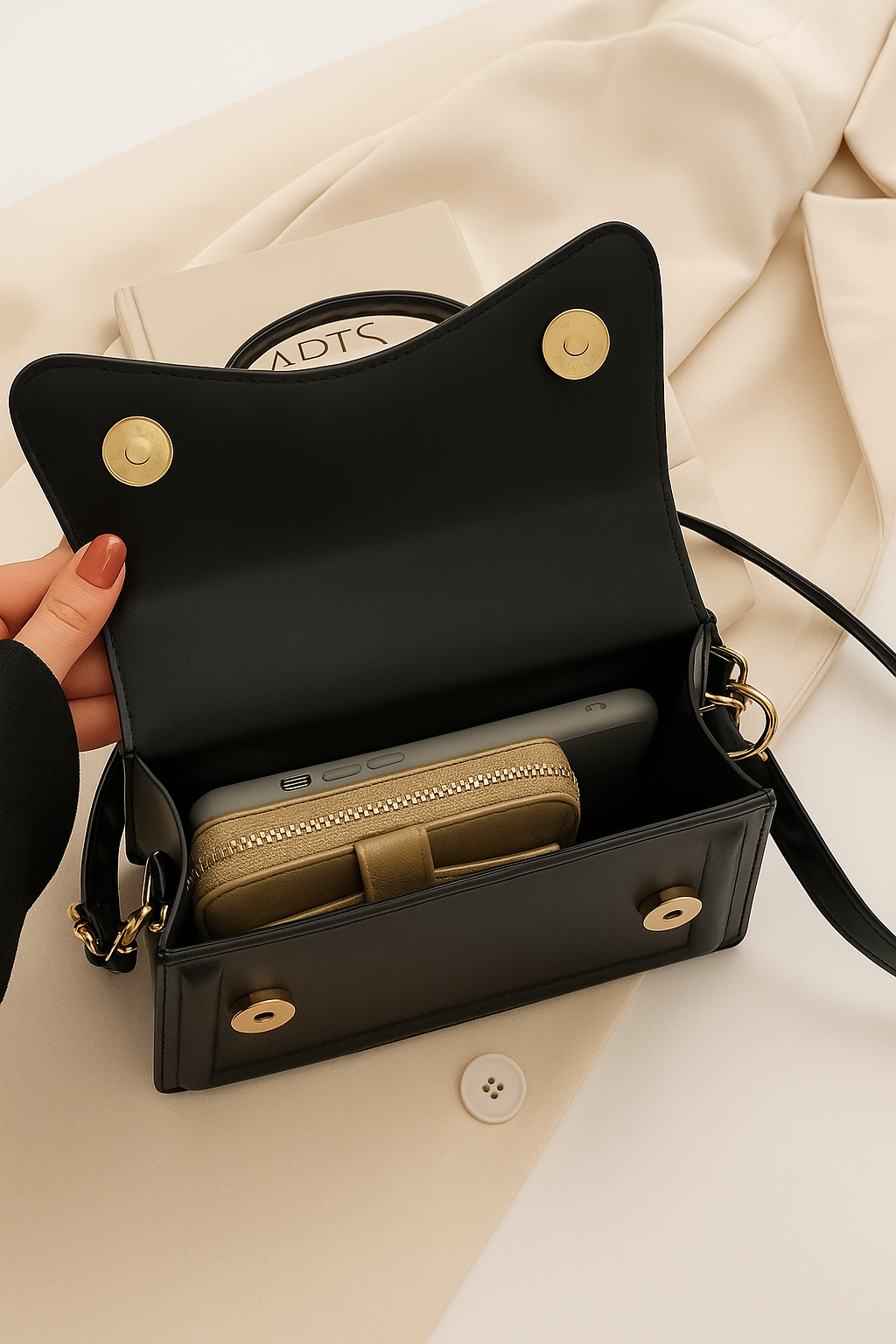 Kleine crossbody tas zwart