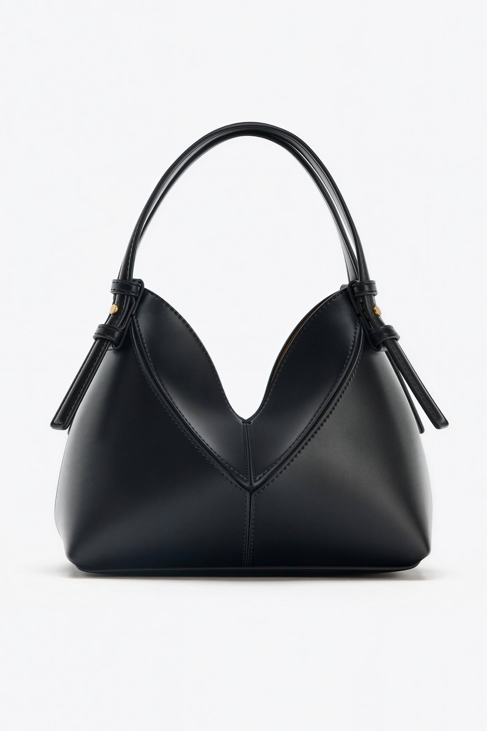Zwarte Structured Handtas
