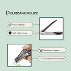 Nagelknipper Professioneel met Opvangbakje - Navoir