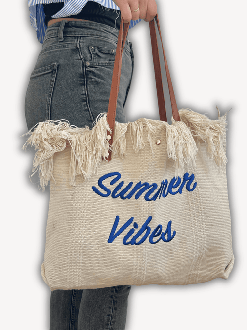 Beige strandtas Ibiza - Navoir