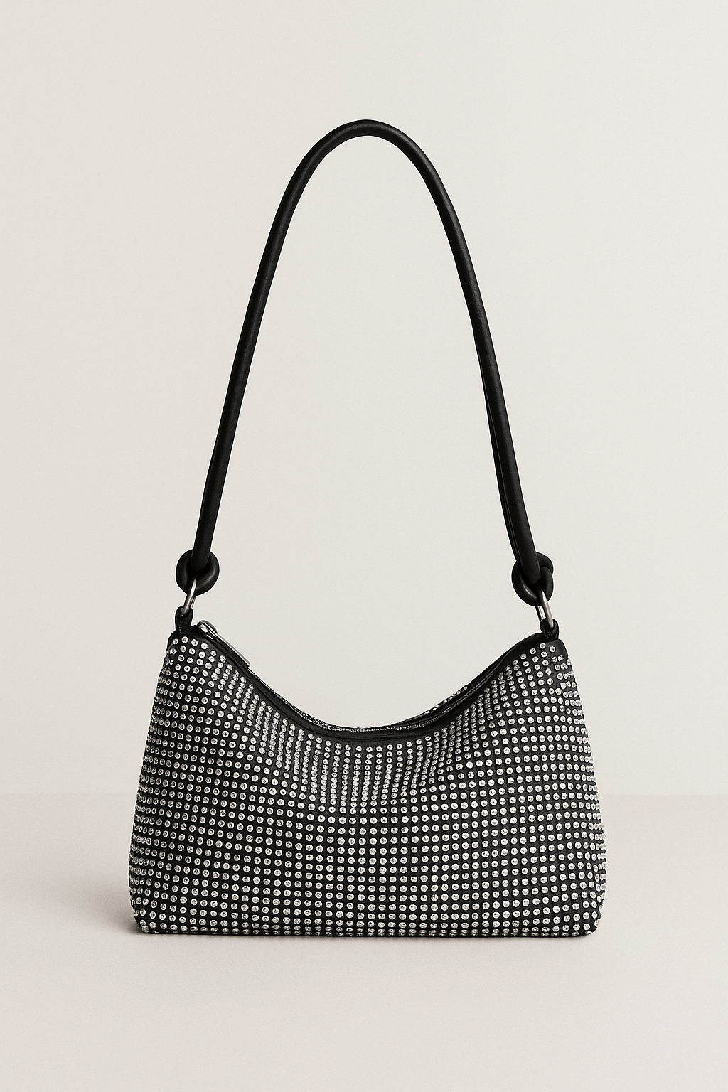 Glitter schoudertas zilver - Navoir