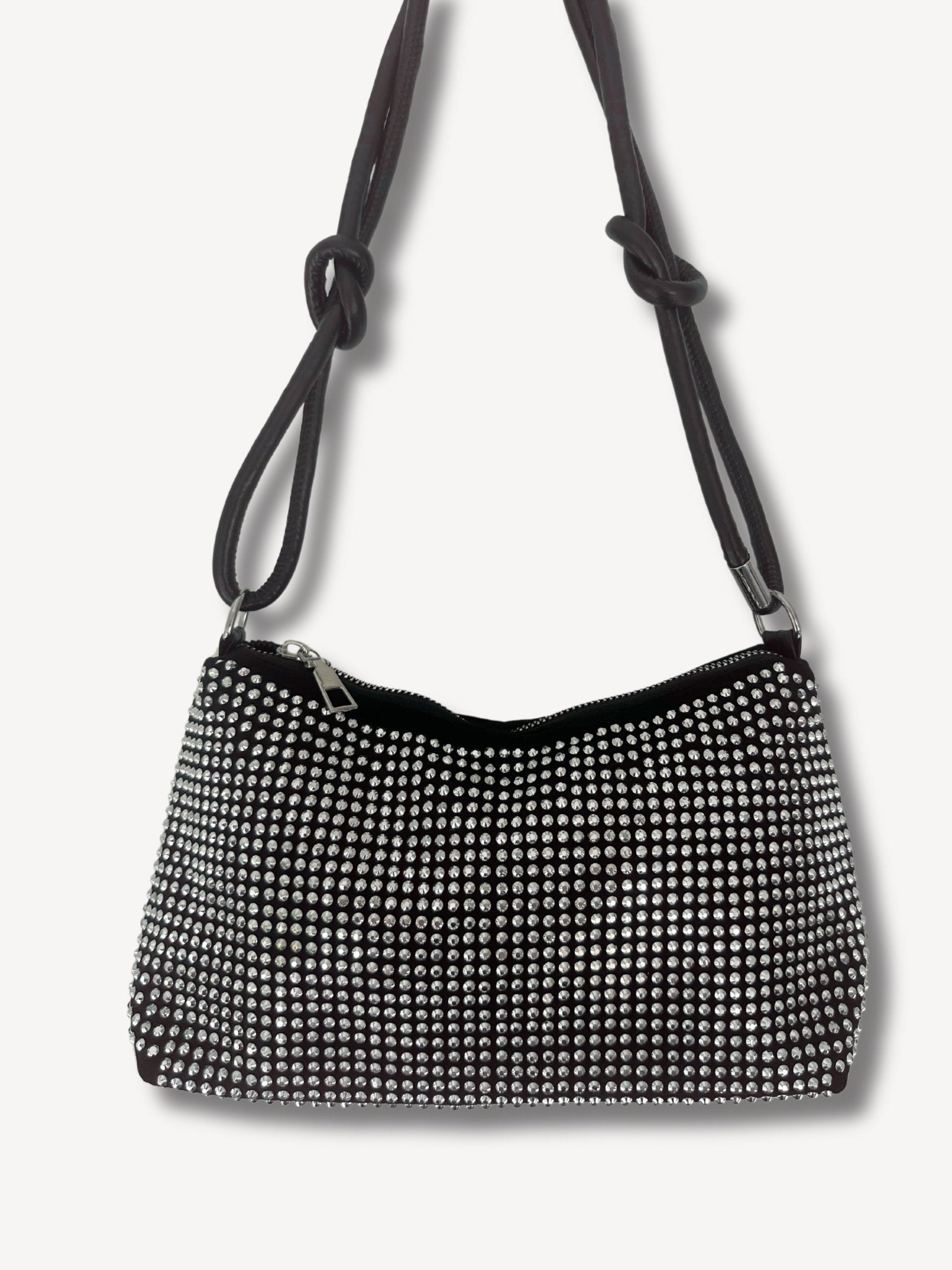 Glitter schoudertas zilver - Navoir
