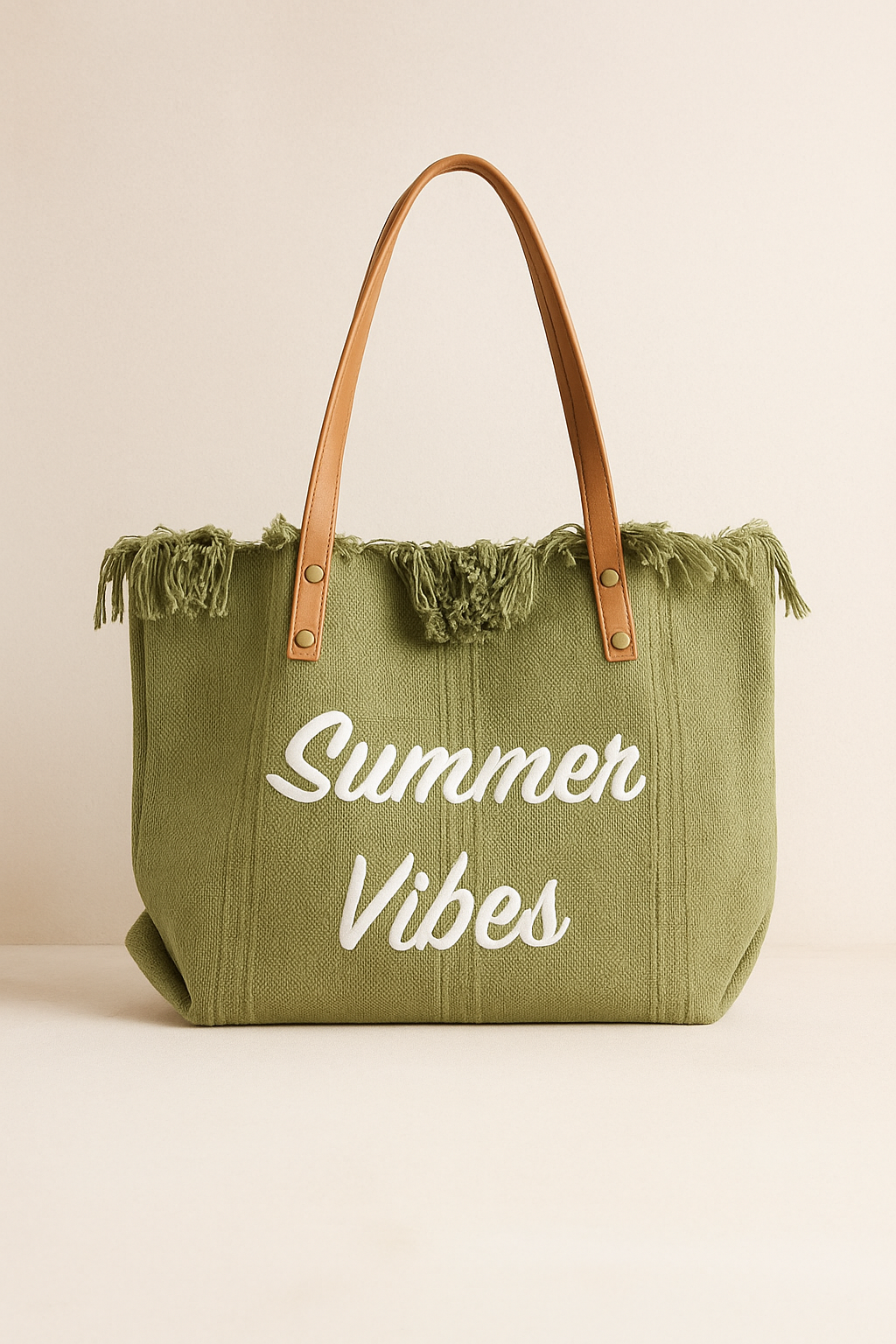 Groene ibiza strandtas