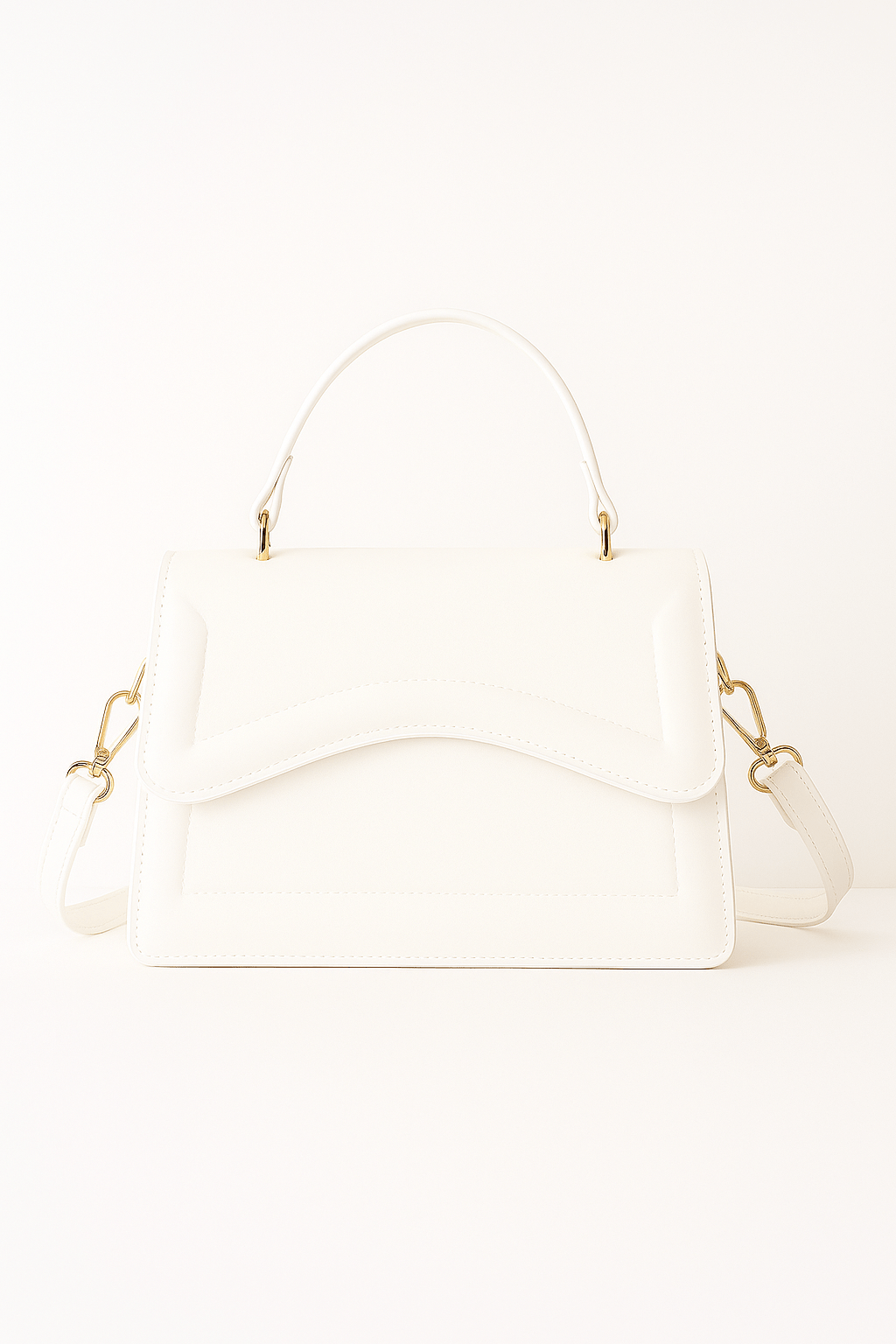 Witte crossbody tas vierkant - Navoir