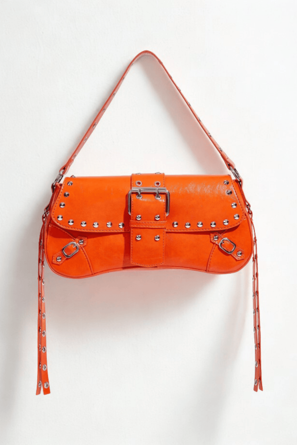 Oranje schoudertas studs - Navoir