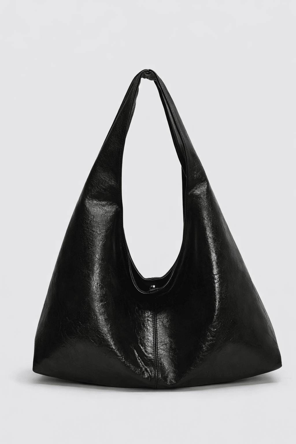 Vintage tote bag zwart leer - Navoir