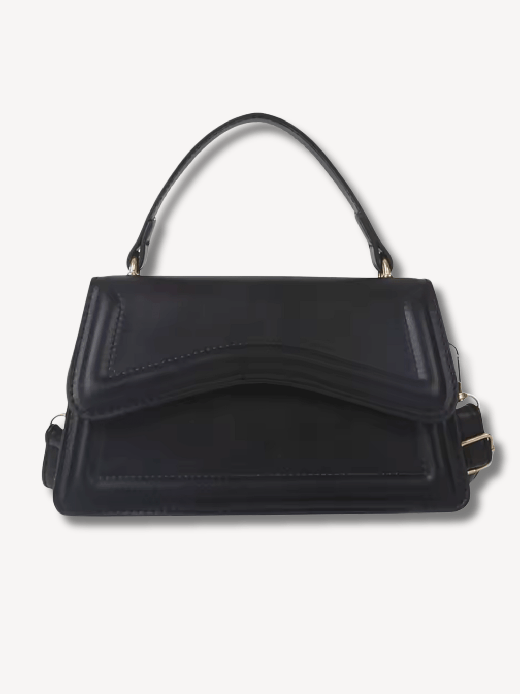 Zwarte crossbody tas vierkant - Navoir