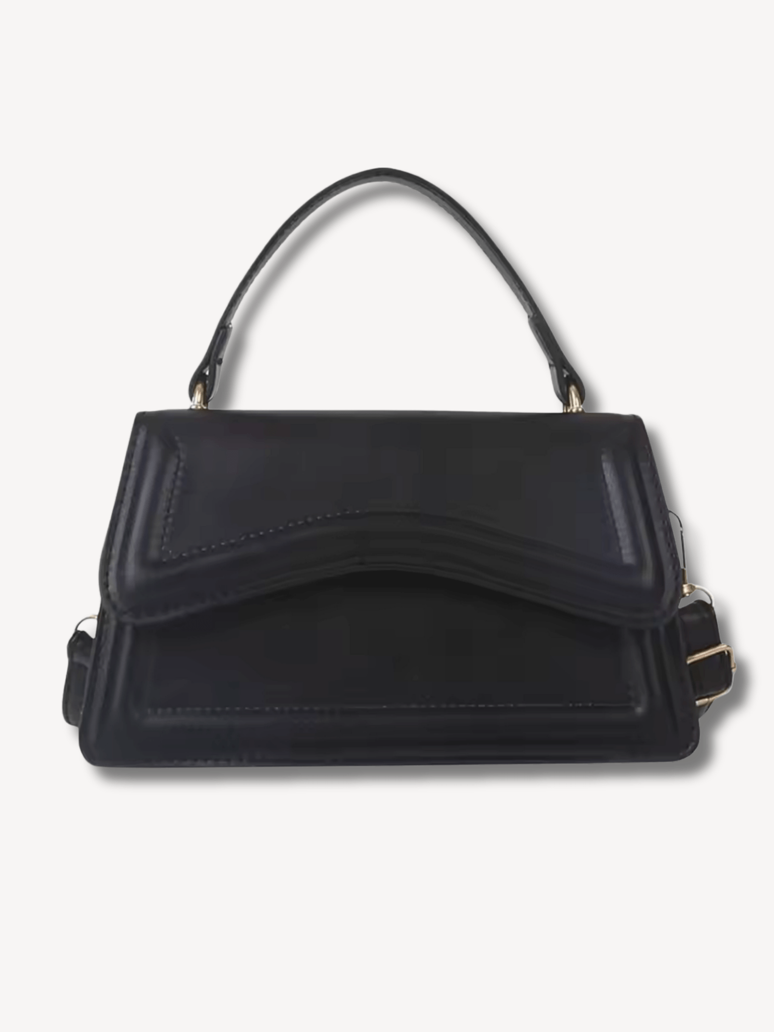 Zwarte crossbody tas vierkant - Navoir