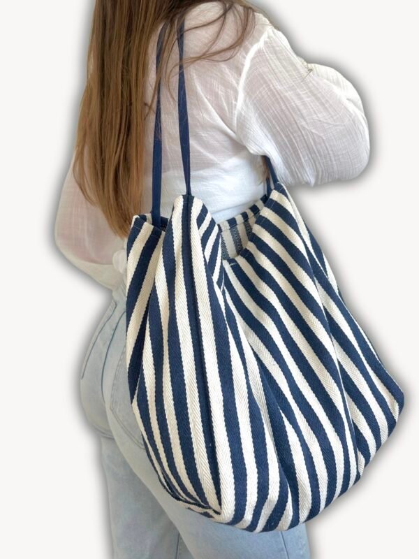 Shopper Olivia Gestreept - Afbeelding 2
