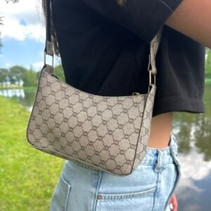 schoudertas beige
