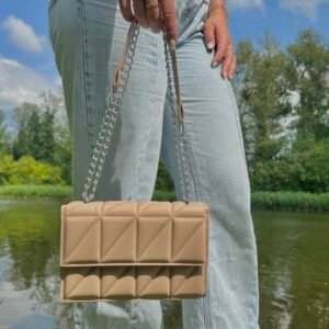 crossbody tas beige