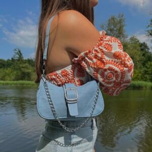 schoudertas denim