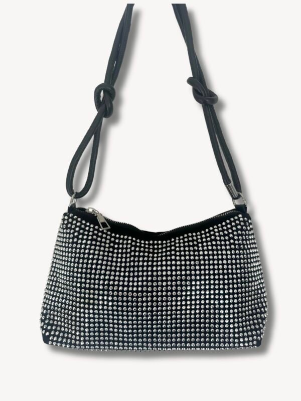 Schoudertas Glitter Zilver