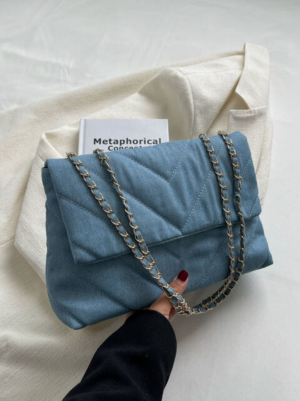 Schoudertas Ivy Blauw Denim