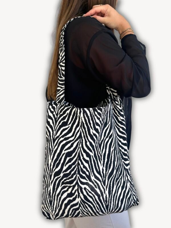 Shopper Nola Zebraprint - Afbeelding 2
